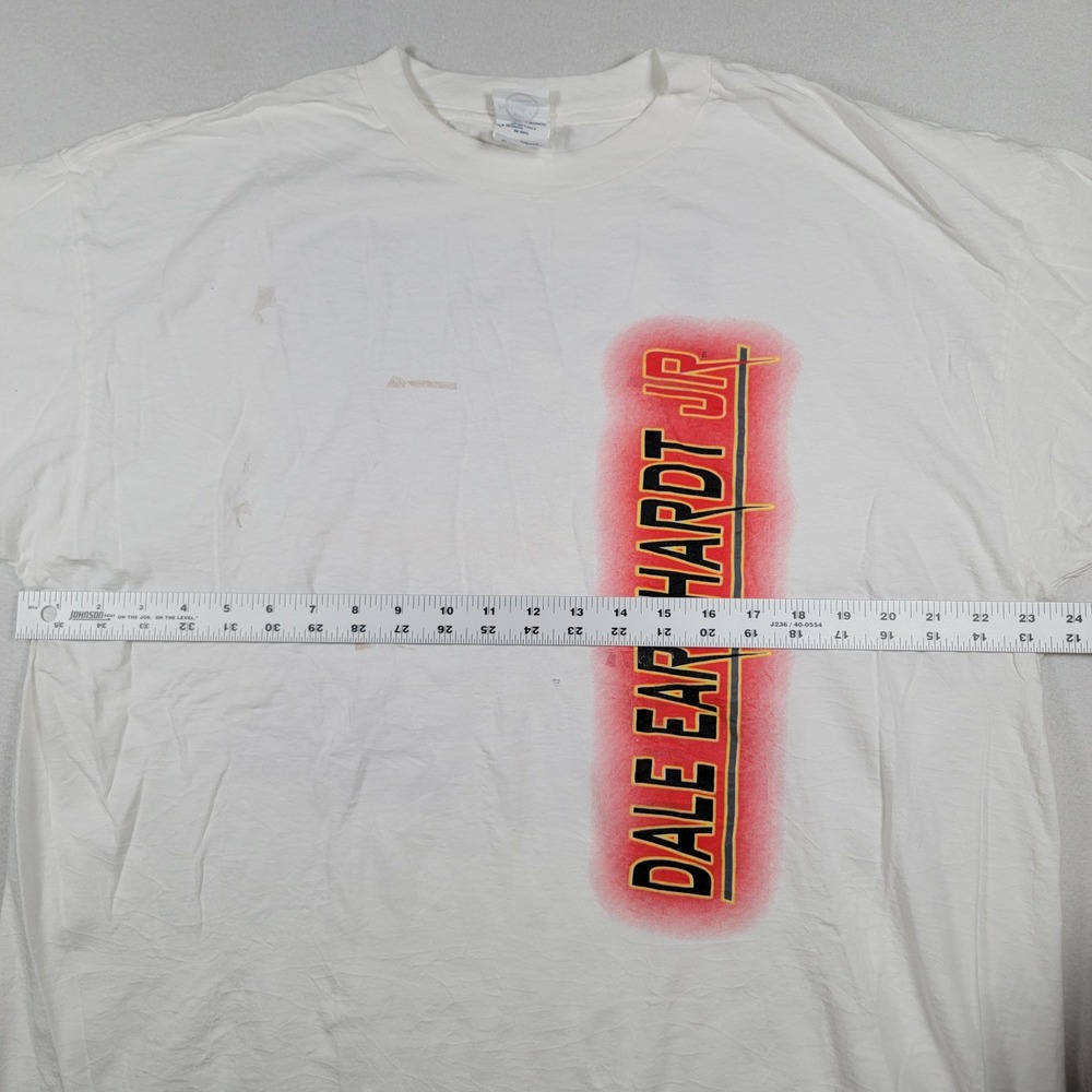Dale Earnhardt Jr Budweiser Racing T Shirt Nascar Men's Sz XL White Delta Pro - Picture 8 of 8